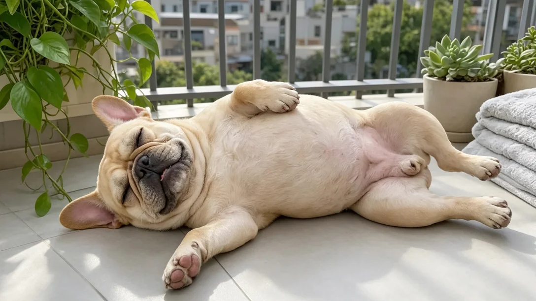 French Bulldog chewing on puppy toys reflecting monthly replacement costs