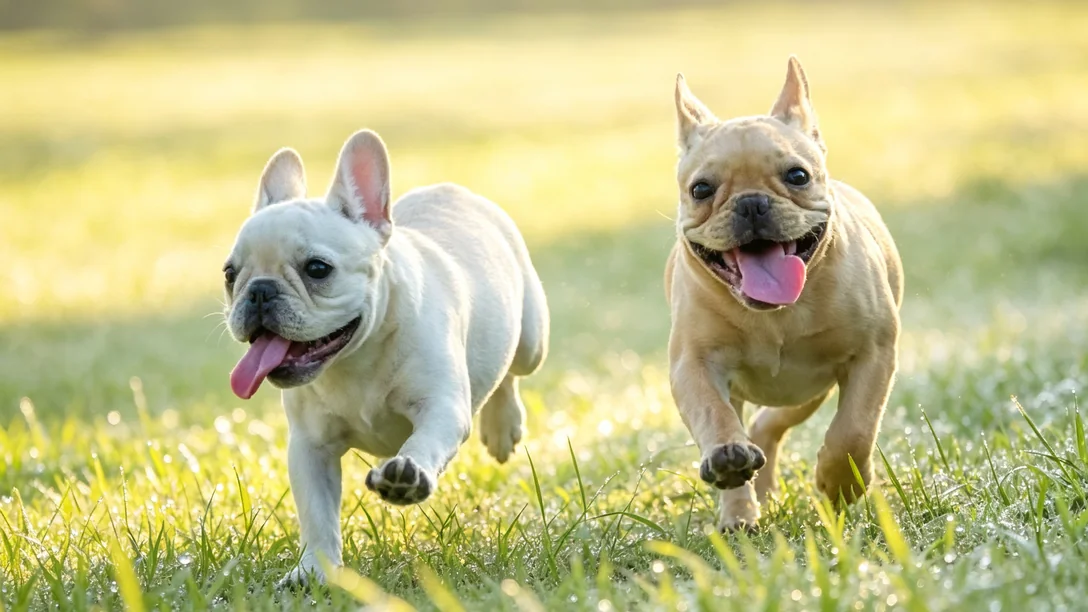 French Bulldog diet transition bowls with kibble