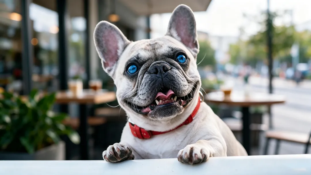 French Bulldog puppy care supplies setup including crate ergonomic feeding bowls and safe toys