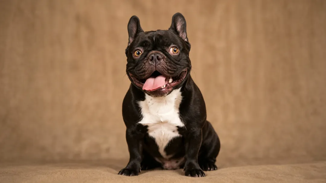 Essential grooming supplies for French Bulldog including wrinkle wipes, nail grinder, and soft brush